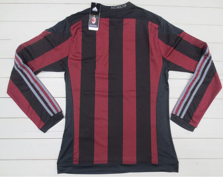 Professional Grade Ac Milan 201516 Home Long Sleeve Shirt