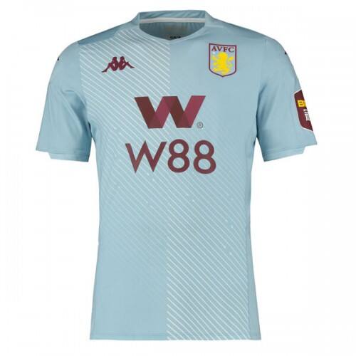 Cheap Aston Villa away 2019-20 Light Blue Soccer Jersey Shirt -