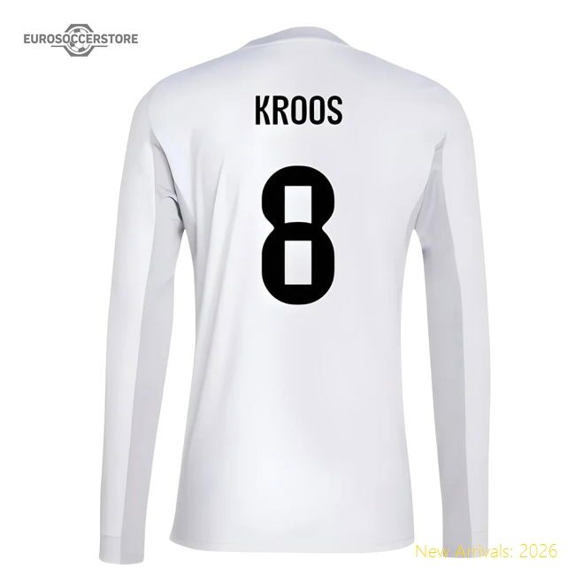 Premium-grade 2025-2026 Real Madrid Long Sleeve First Jersey (kroos 8)