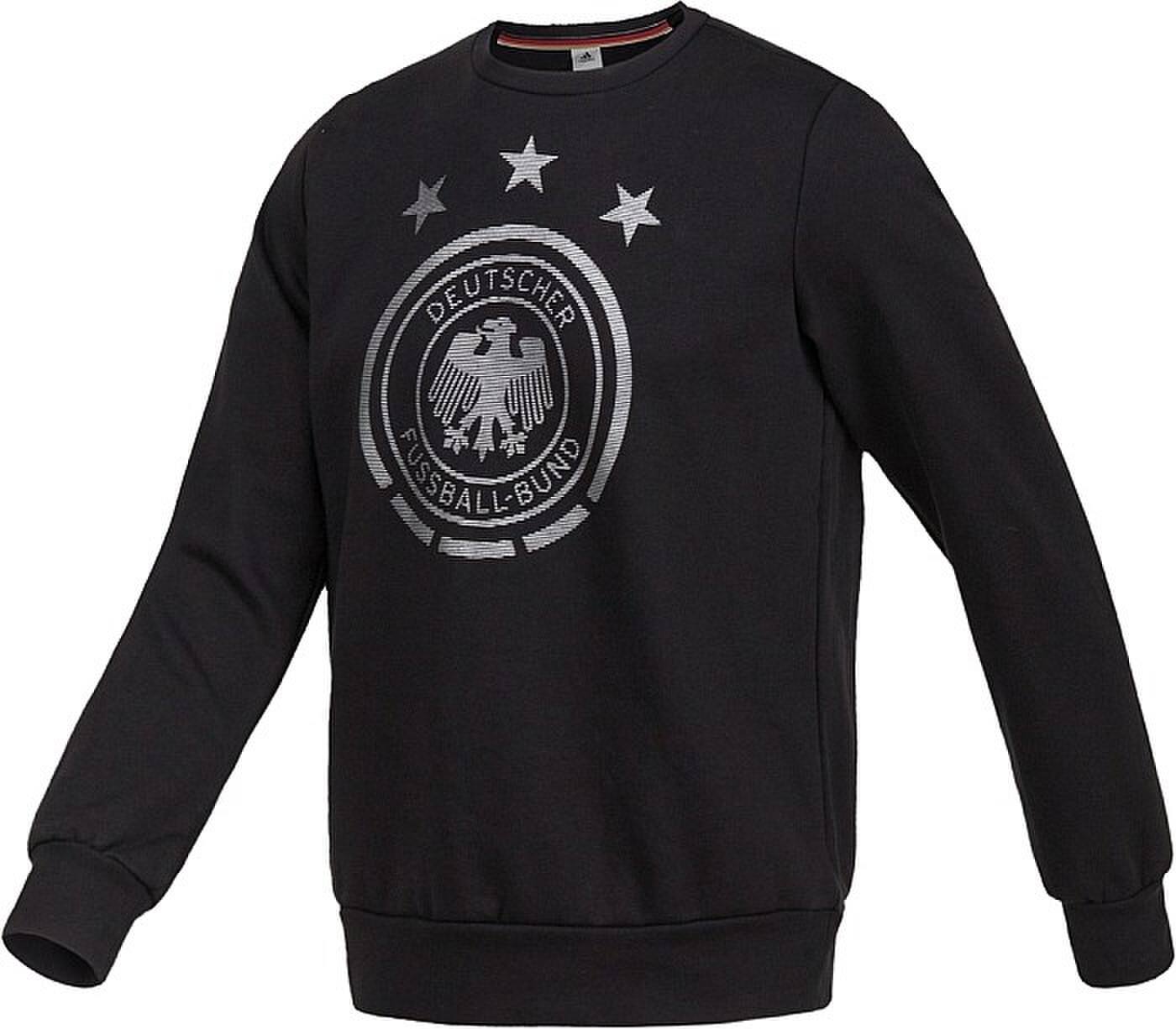 13-14 Germany Black Long Sleeve Crew Sweatshirt - Official Replica