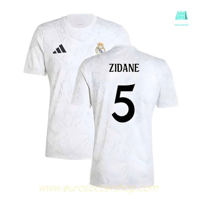 2024-2025 Real Madrid Pre-Match Shirt (White) (Zidane 5)