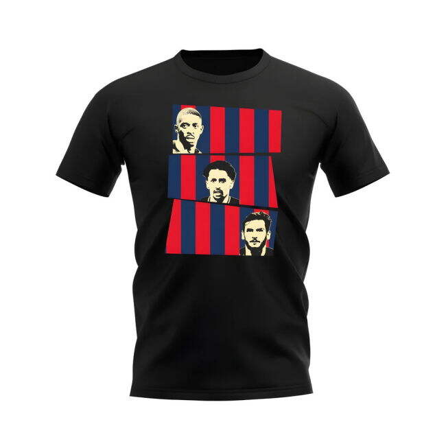 Dembele Marquinhos Kvaratskhelia PSG T-Shirt (Black)