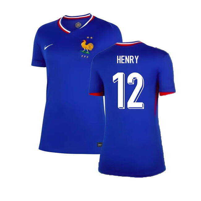 Sweet 2024-2025 France Home Shirt (Womens) (Henry 12) Slim Fitting