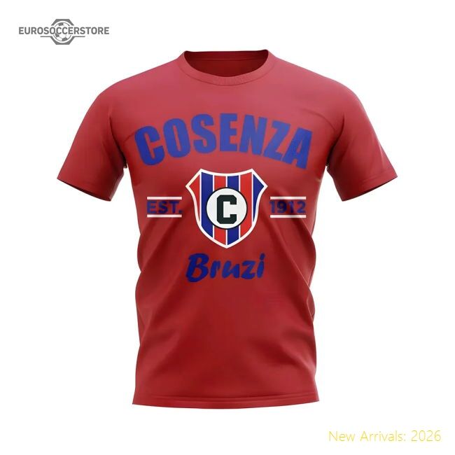Cosenza Established Football Fan T-shirt (red) - Match Quality