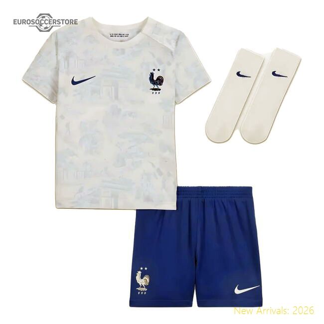 France 2022-2023 Authentic Away Kit (fra) Slim Retro Ventilation