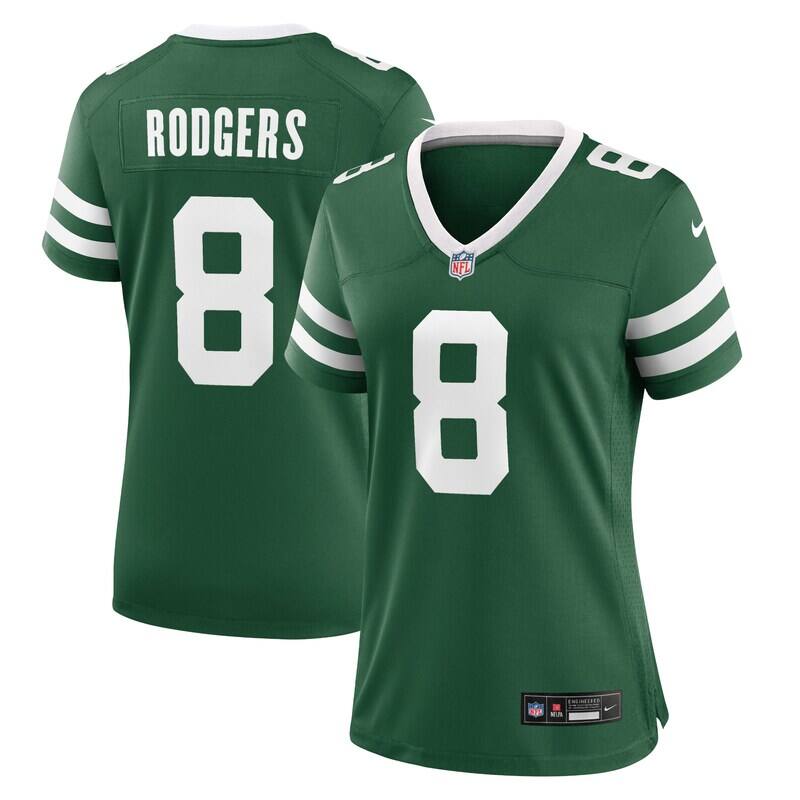 Aaron Rodgers New York Jets Nike Women's Game Jersey - Legac...