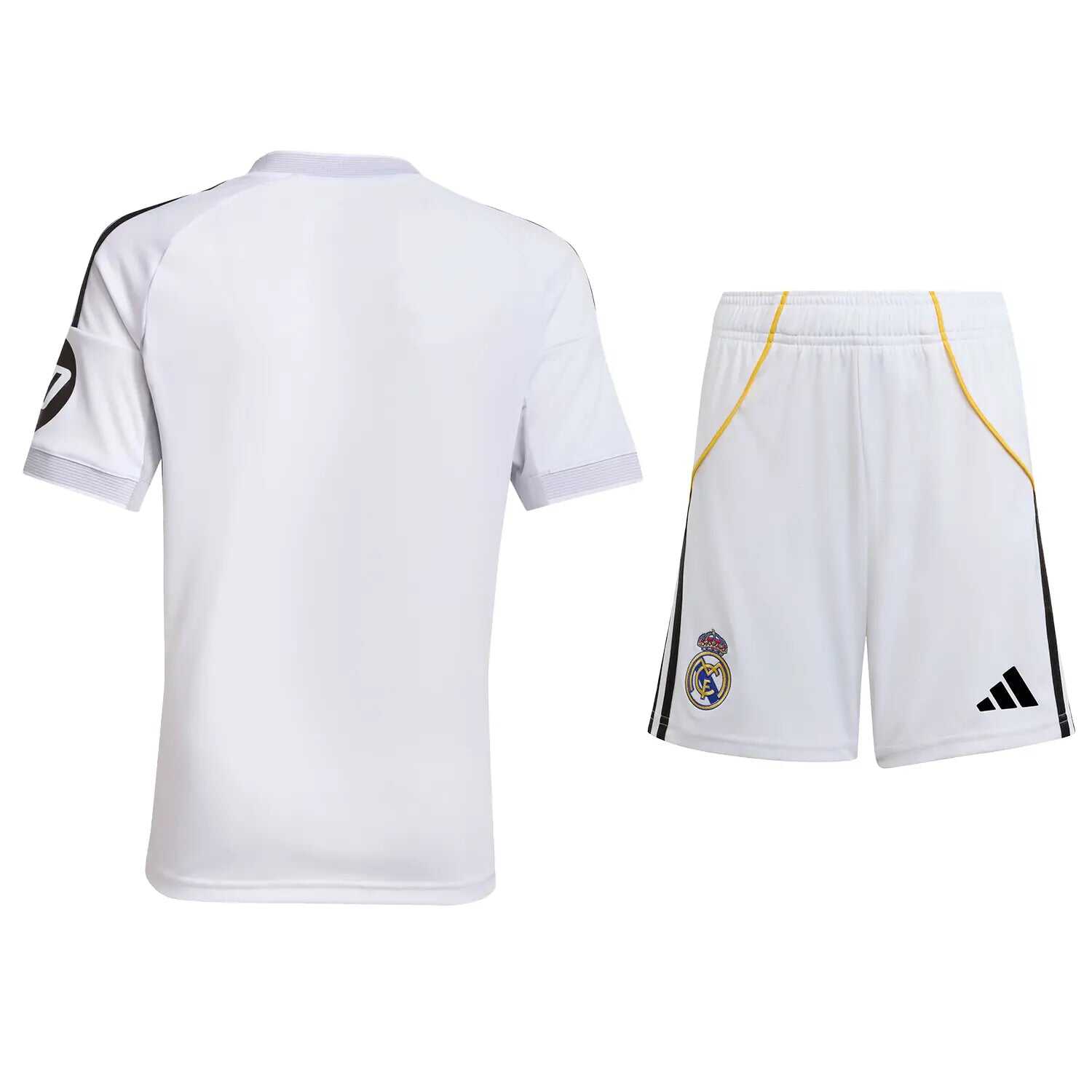 Kid's Real Madrid Home Soccer Jersey Kit(Jersey+Shorts+Socks) 2025/26A