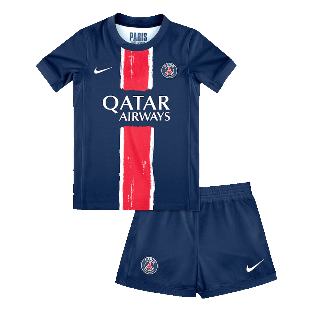 Kid's PSG Home Soccer Jersey Kit(Jersey+Shorts) 2024/25 Authentic Kit