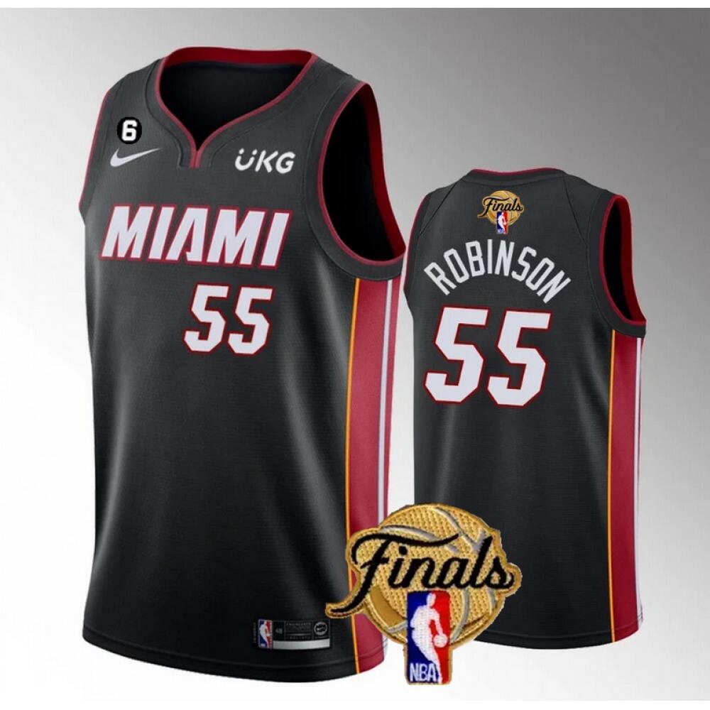 Performance Retro Men's Miami Heat #55 Duncan Black Basketball Jersey