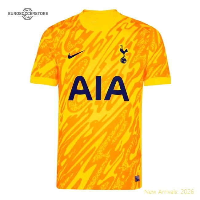 Authentic 2024-2025 Tottenham Hotspur Goalkeeper Home Shirt (yellow