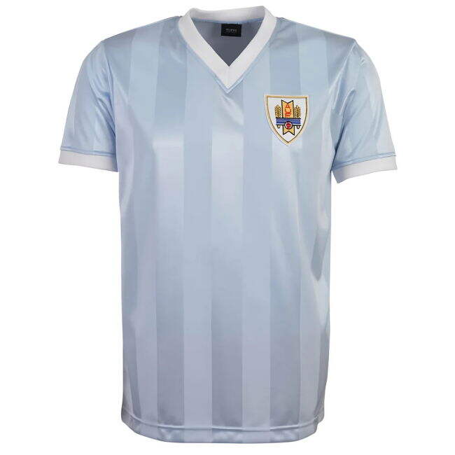 Team Uruguay 1986 World Cup Retro Football Shirt - Sky Premium