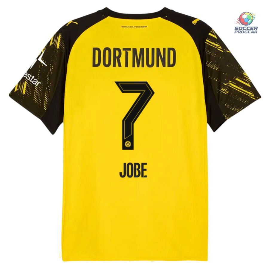 BVB Dortmund Home Soccer Team Shirt 2025/26 Collection Jobe