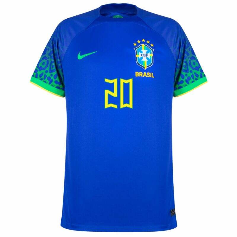 BRAZIL Licensed Product AWAY WORLD CUP JERSEY 2022 VINI JR
