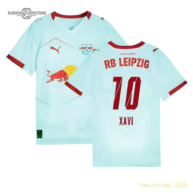 2025-2026 Red Bull Leipzig Home Shirt (kids) (xavi 10) - Official Design