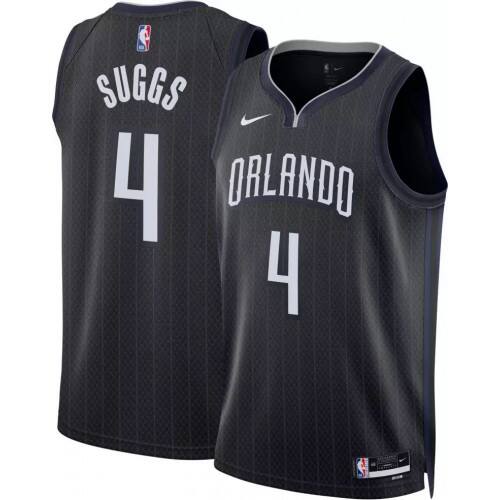 Orlando Orlando Magic #4 Jalen Suggs Unisex Nike Black 2022-23 Swingman Jersey ¨C City Edition Mens