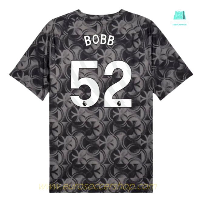 2025-2026 Man City Warm Up Jersey (Black) (Bobb 52)