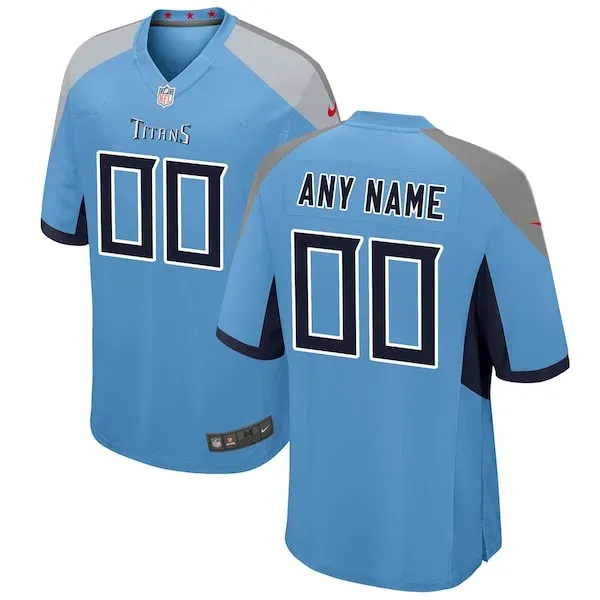 None Tennessee Titans Game Jersey - Blue | NFL Player Jersey