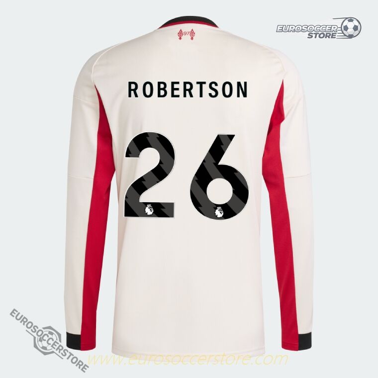Away Long Sleeve Liverpool Jersey for ROBERTSON 26 of the 25-26 Season