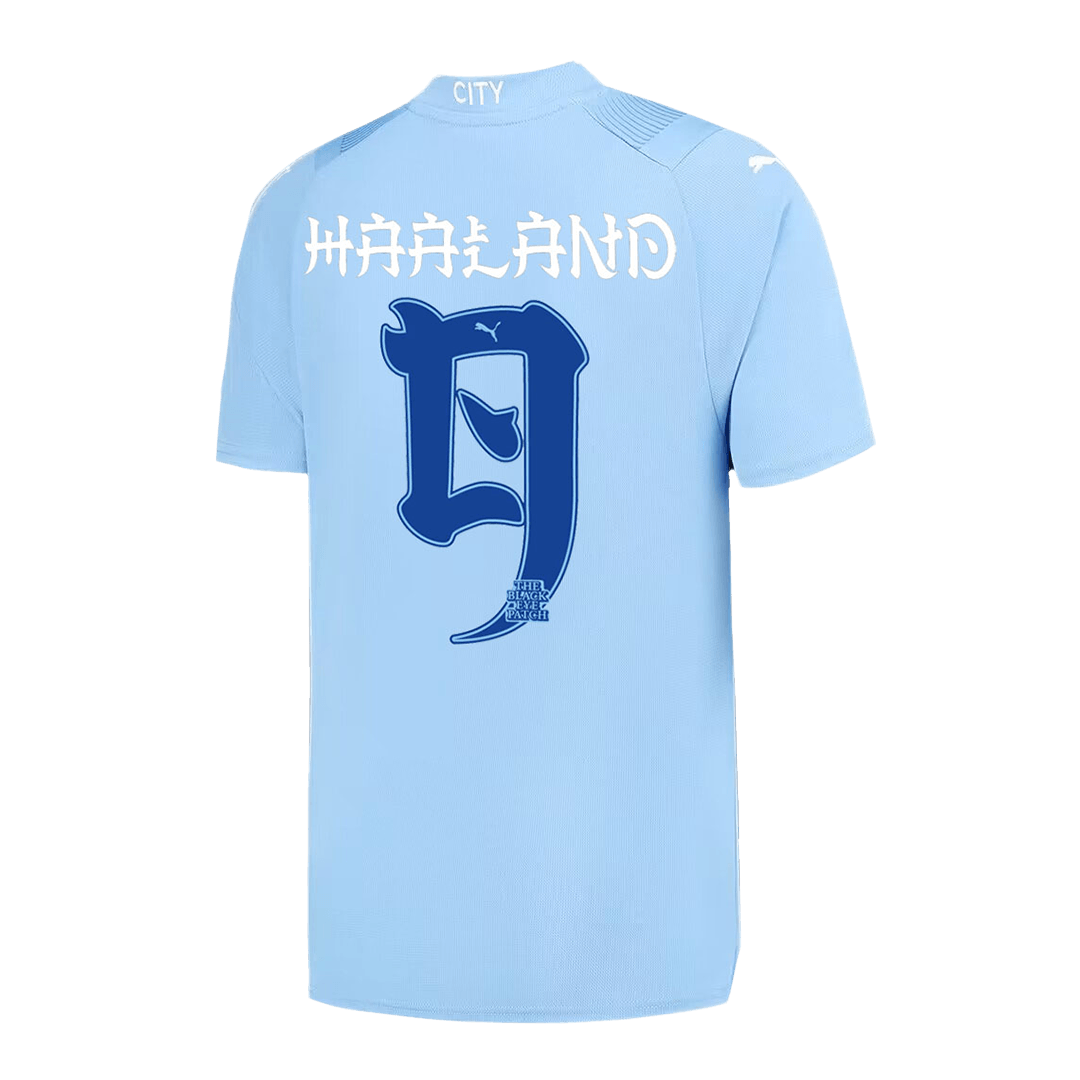 HAALAND #9 Manchester City Japanese Tour Printing Home Soccer Jersey 2