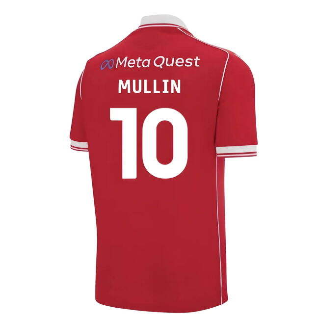Licensed 2025-2026 Wrexham Home Shirt (Kids Size) (Mullin 10)