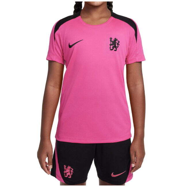 2024-2025 Chelsea Strike Dri-Fit Training Shirt (Pink) - Kids