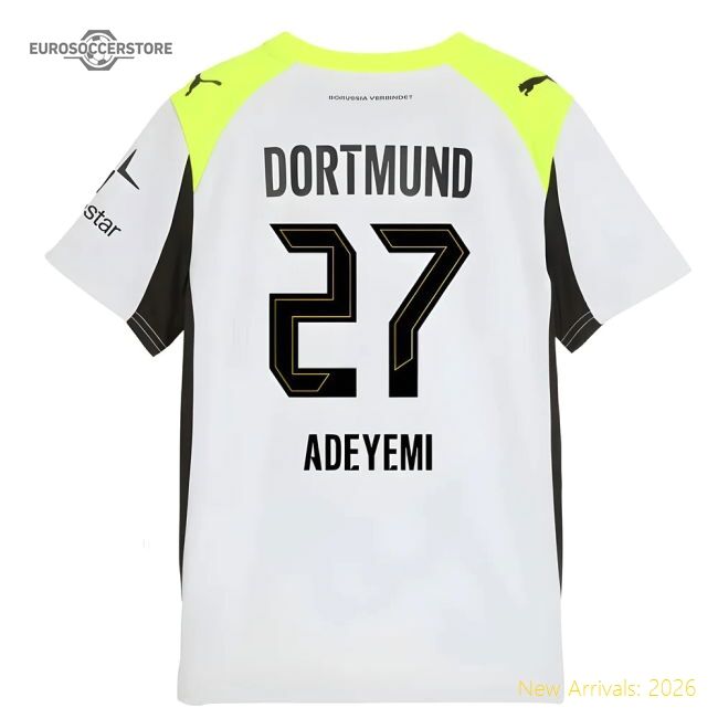Premium 2025-2026 Borussia Dortmund Away Shirt (kids) (adeyemi 27)