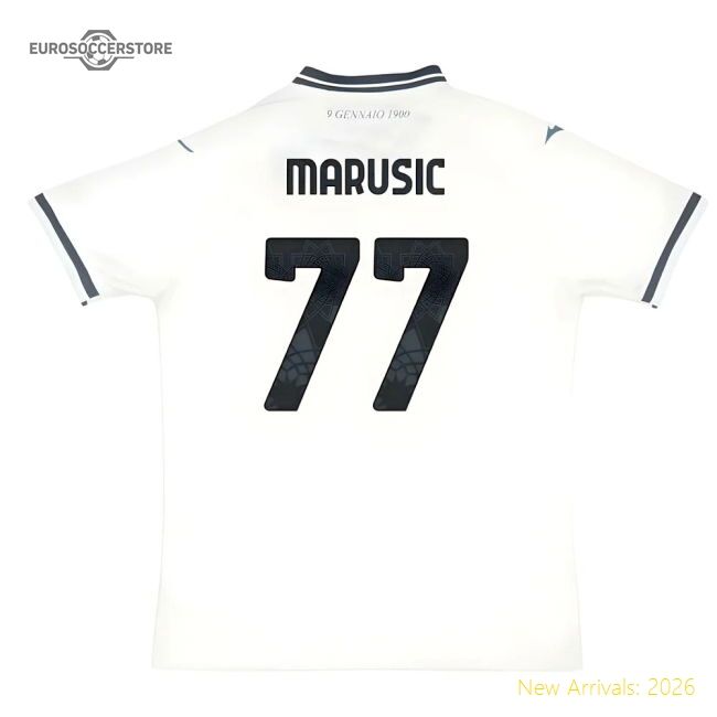 Professional-Grade 2025-2026 Lazio Away Shirt (Marusic 77)