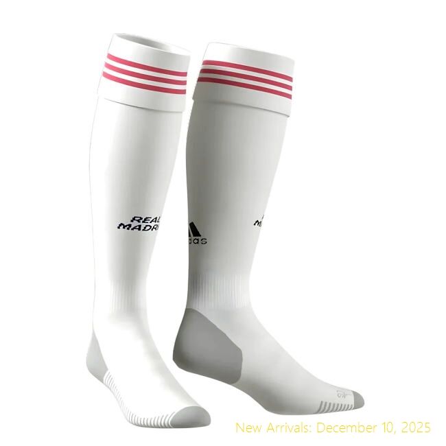 2020-2021 Real Madrid Adidas RM Durable Home Socks (White) -