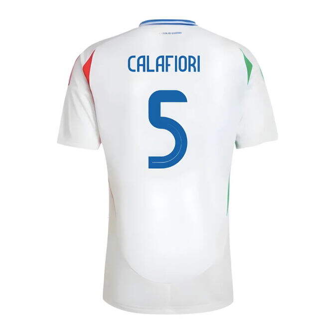 2024-2025 Italy Away Shirt (Calafiori 5) Oranje Euro Worldcup