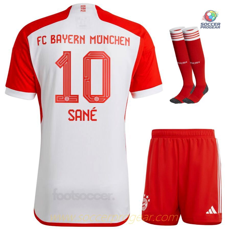 BAYERN MUNICH HOME CHILDREN'S KIT JERSEY 2023 2024 Sané