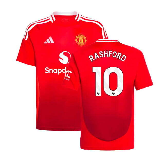Stylish Man Utd 2024-2025 Man Utd Home Shirt (Kids) (Rashford 10) f...