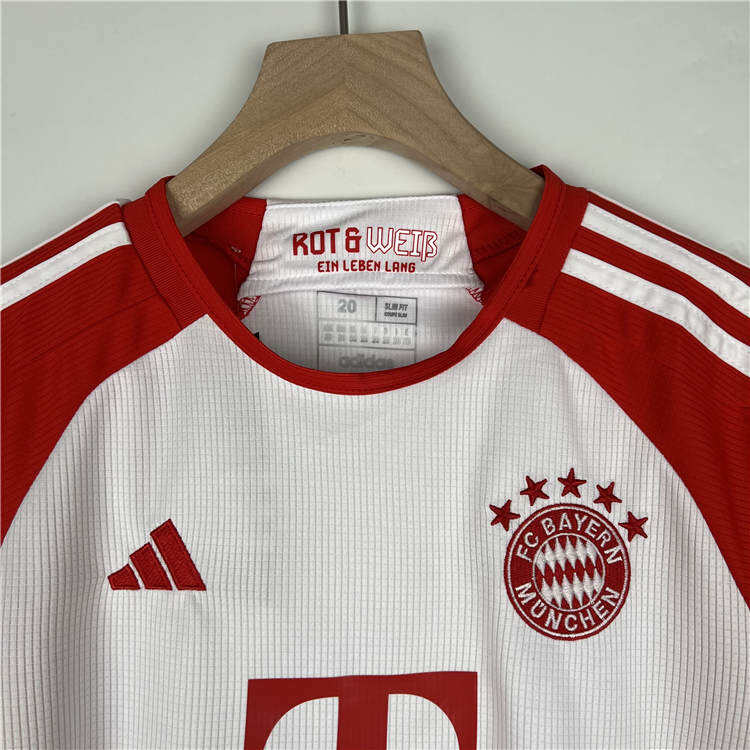 Kids Bayern Munich 2324 Home Suits ShirtShorts - Official Replica