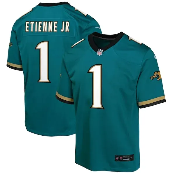 None Travis Etienne Game Jersey - Teal | NFL Player Jersey | NFL Footb