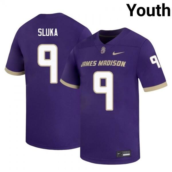 Youth NCAA Team #9 Matthew Sluka Performance Jersey - Affordable