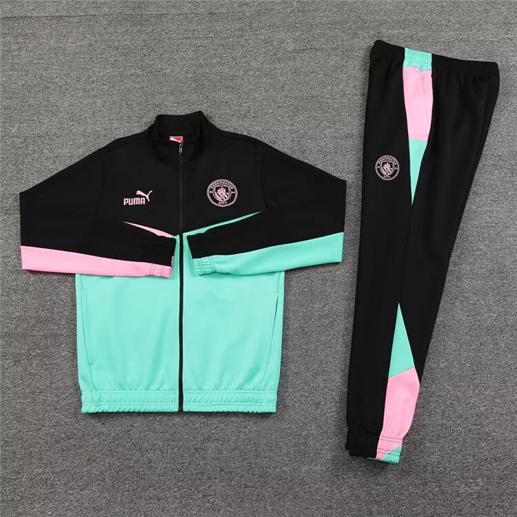 High Performance Man City Manchester City 2425 BlackGreenPink Jacket