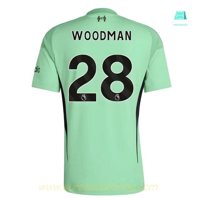 2025-2026 Liverpool Home Goalkeeper Shirt (Glory Mint) - Kids (Woodman 28)