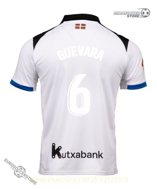 Deportivo Alavés 25-26 Season Away Jersey, Featuring GUEVARA with Number 6