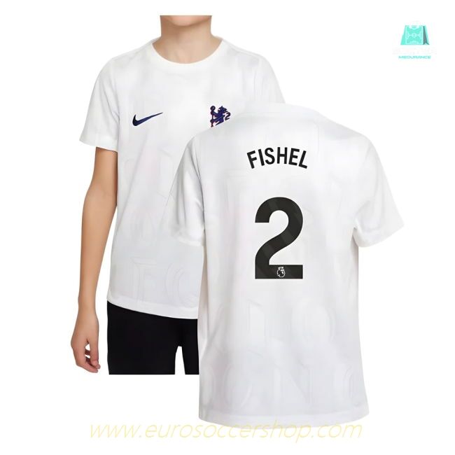 2025-2026 Chelsea Pre-Match Shirt (White) - Kids (Fishel 2)