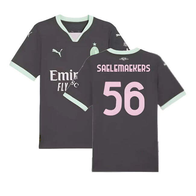 Elite Performance Avid Acm Ac Milan Third Shirt Saelemaekers #56 U...