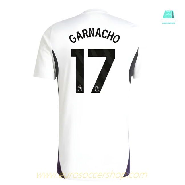 2025-2026 Man Utd Training Jersey (White) (Garnacho 17)