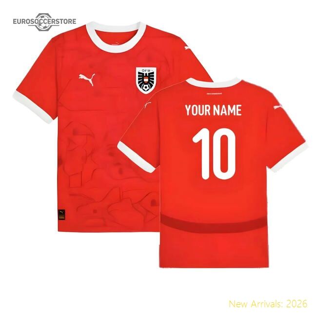 Austria 2024-2025 Pro Home Shirt - Athletic Athletic Breathability