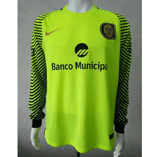 Rosario Central Green Goalkeeper 201718 LS Soccer Jersey Shirt -