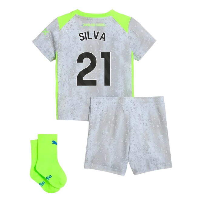 2025-20 Man City Third Soccer Jersey Silva #21 L M S