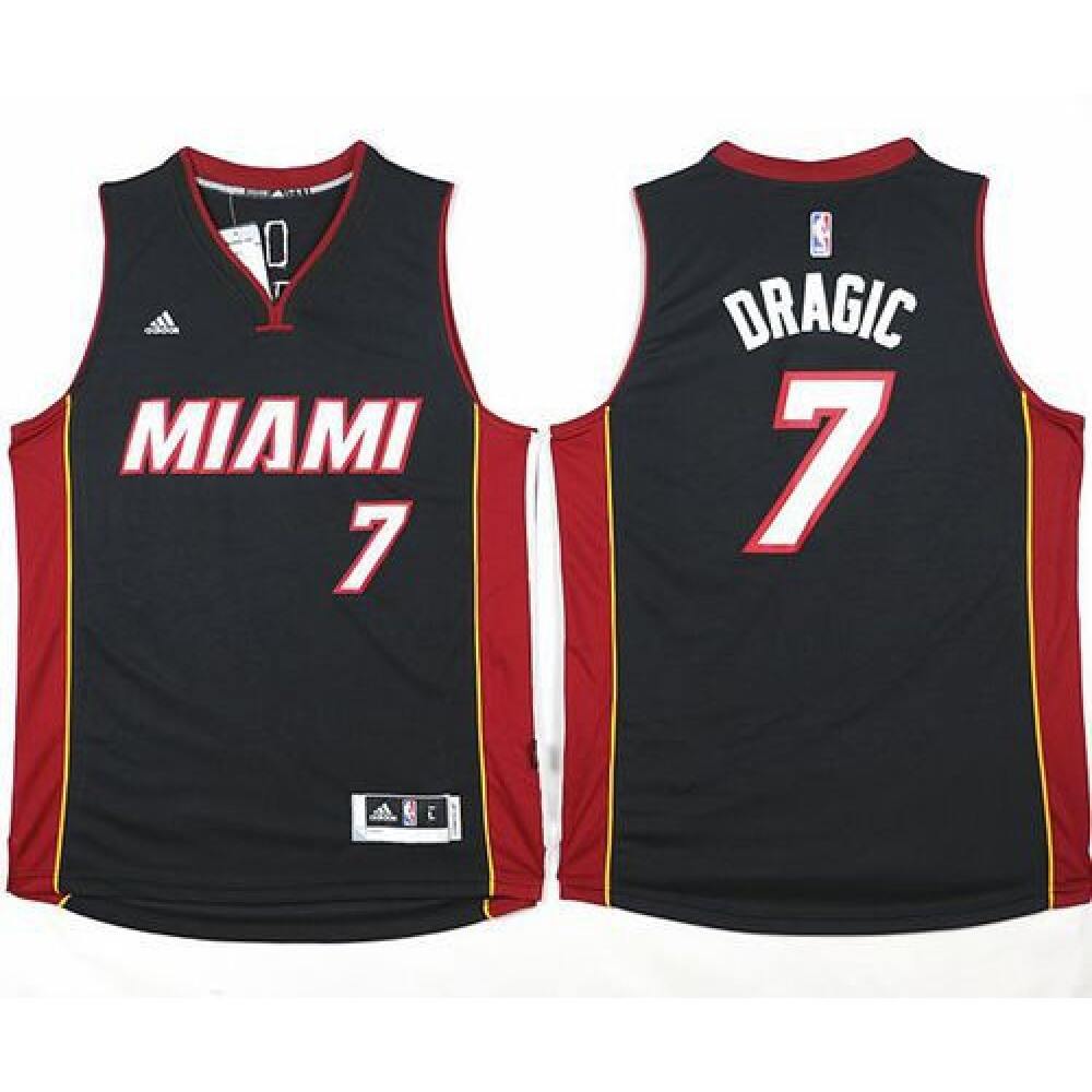 Performance Authentic Men's Heat #7 Goran Black Basketball Jersey