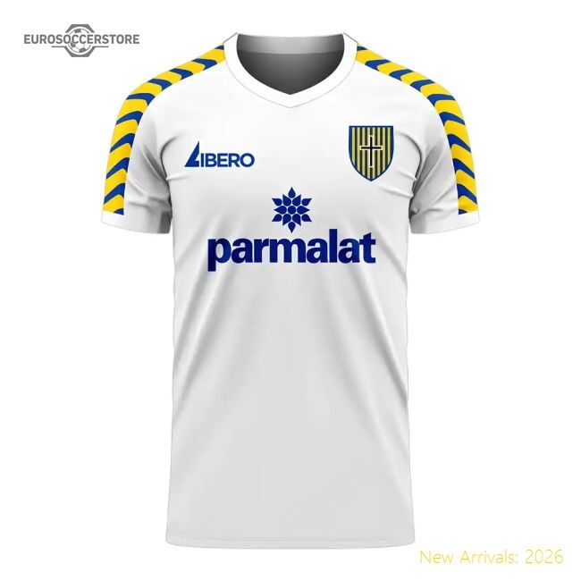 Fan-Favorite Parma 2025-2026 Home Concept Football Kit (Libero) (Crespo
