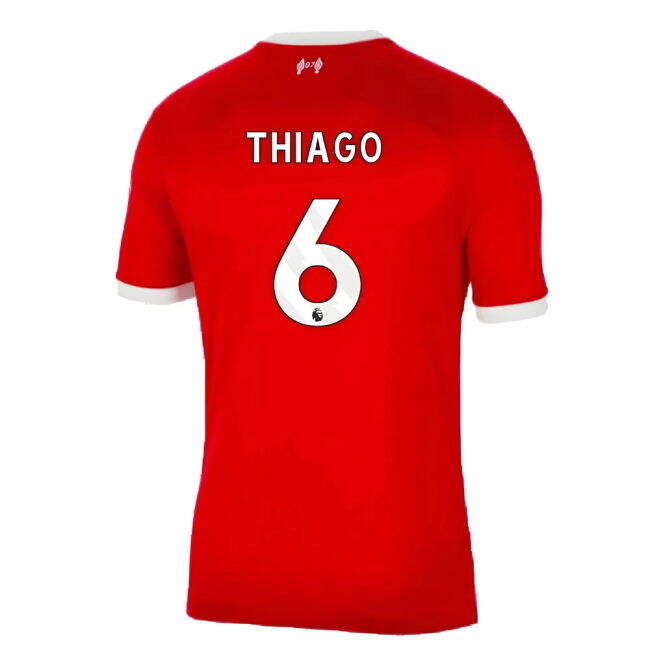Latest Performance Liverpool Home Team Kit (Thiago 6)