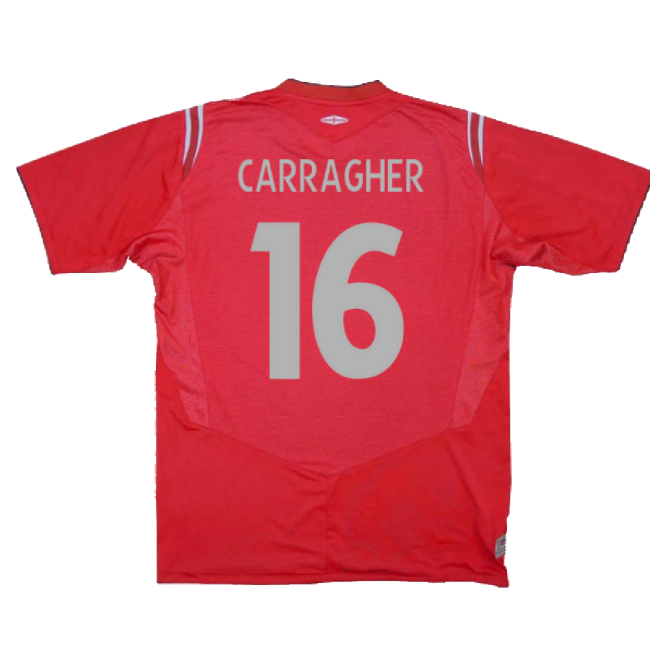 England 2004-06 Away Shirt (XL) (Excellent) (Carragher 16)