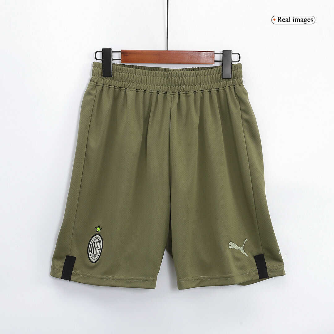 AC Milan Third Away Soccer Shorts 2022/23 Authentic Kit