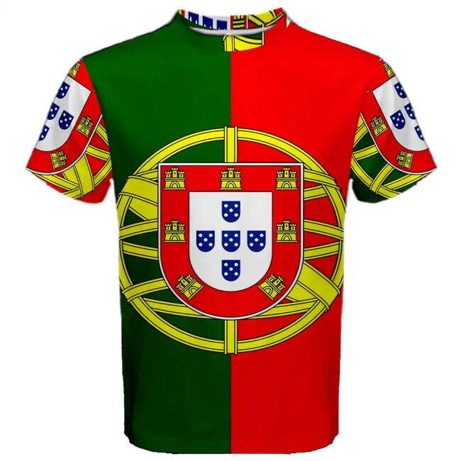 Updated Breathable Portugal Home Soccer Jersey