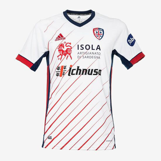 Cagliari 20-21 Away White Soccer Shirt Jersey - Official Replica 13273